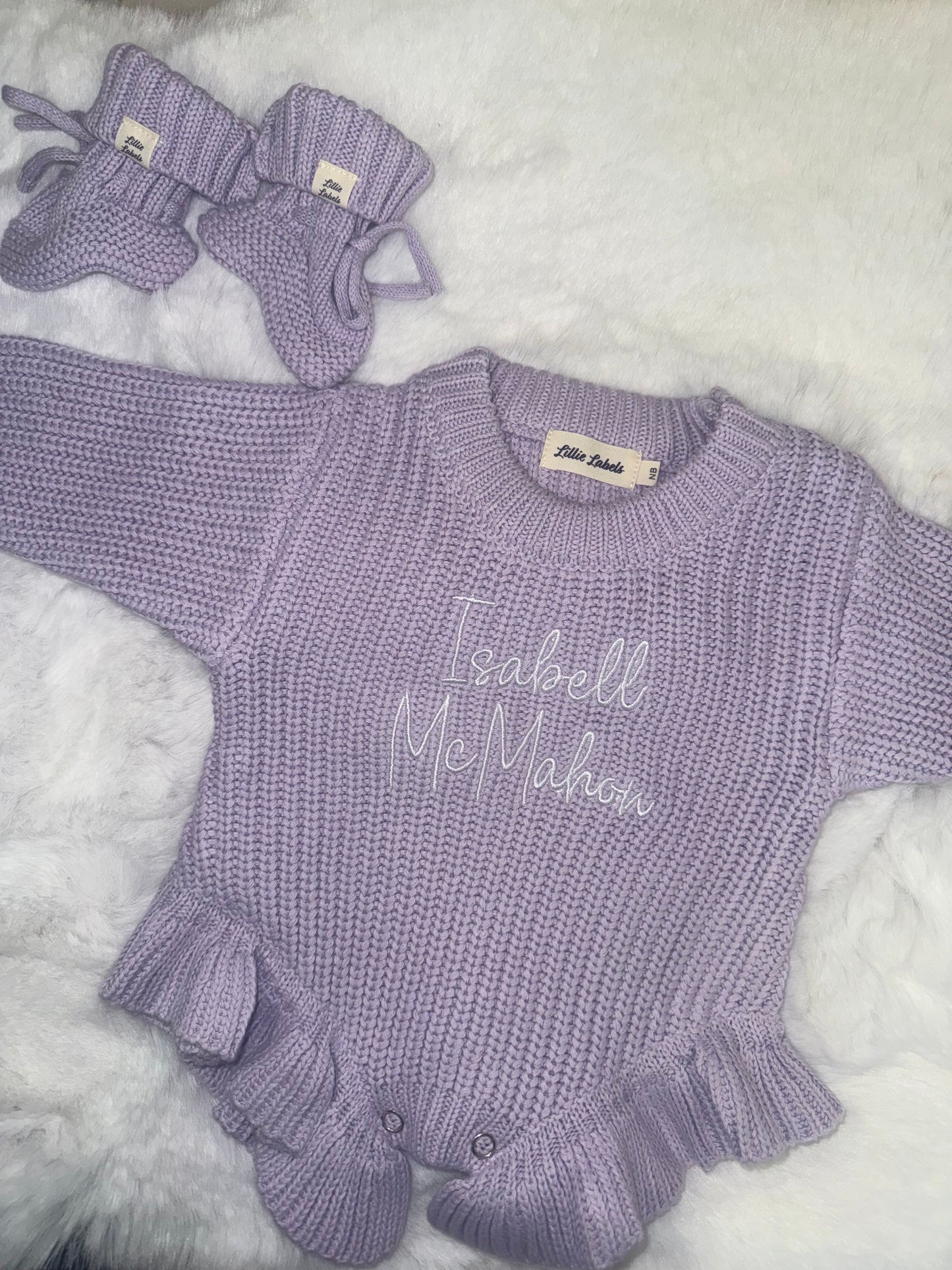 Lilac Romper & Booties
