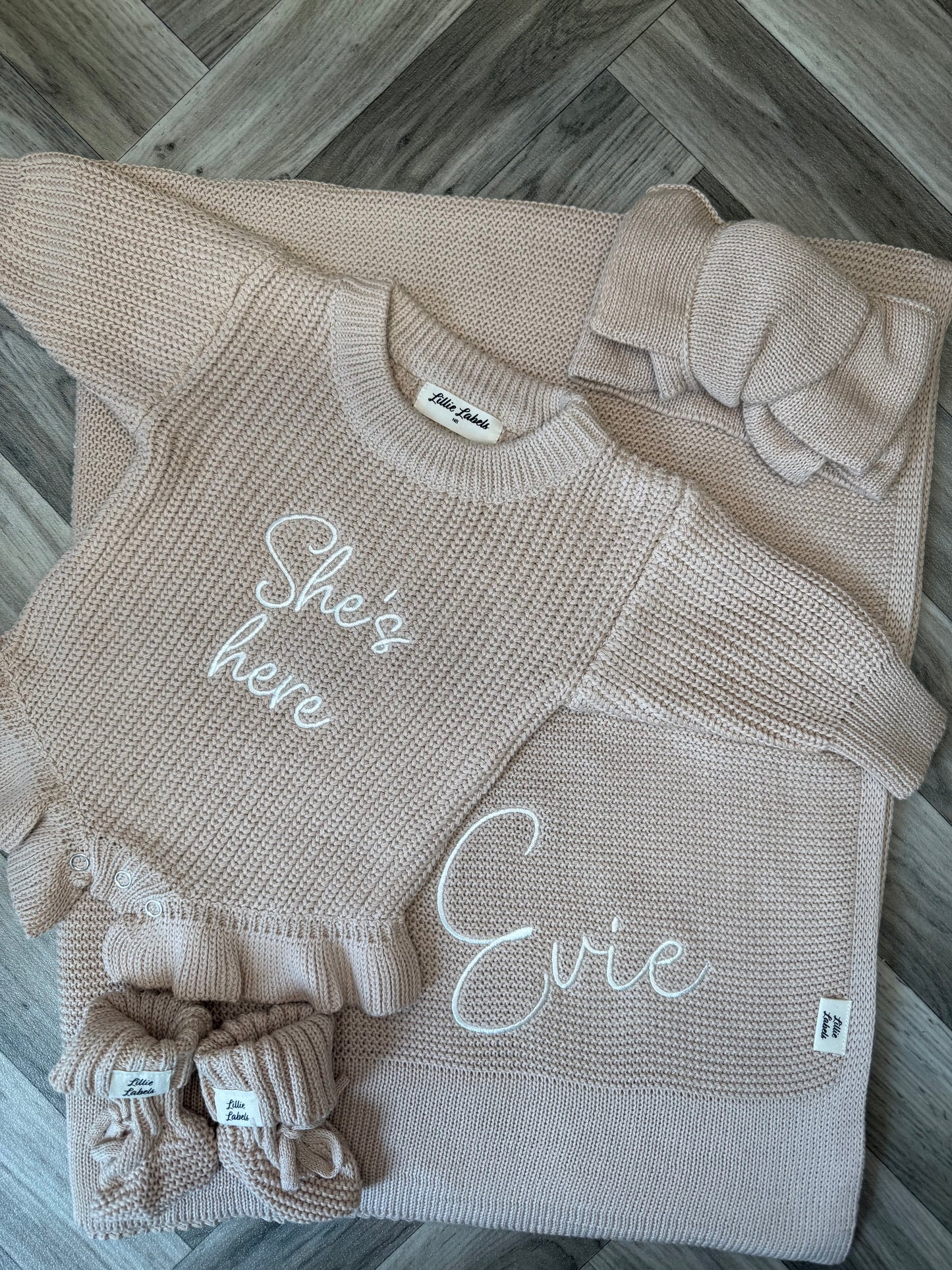 Little Bundle Collection Blanket Romper & Booties
