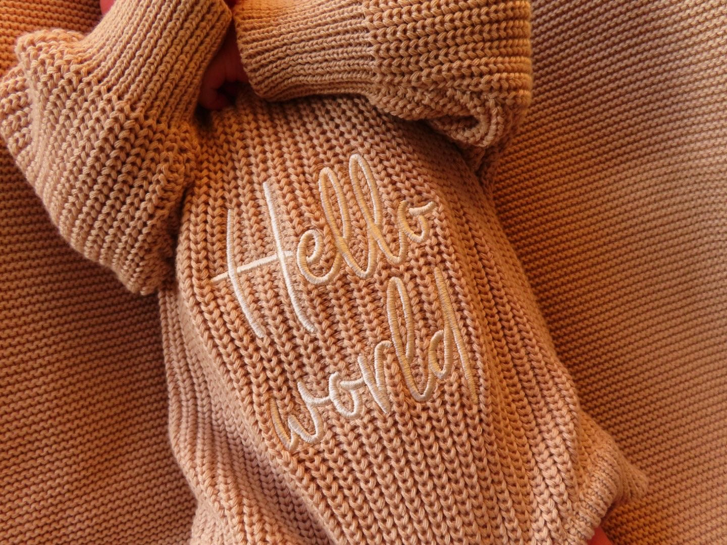 Oatmeal Romper & Bootie Announcement Set