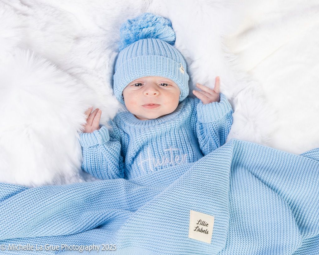 Dream Blue Romper & Booties