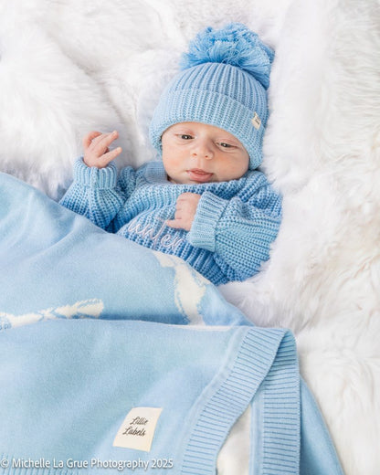 Dream Blue Romper & Booties