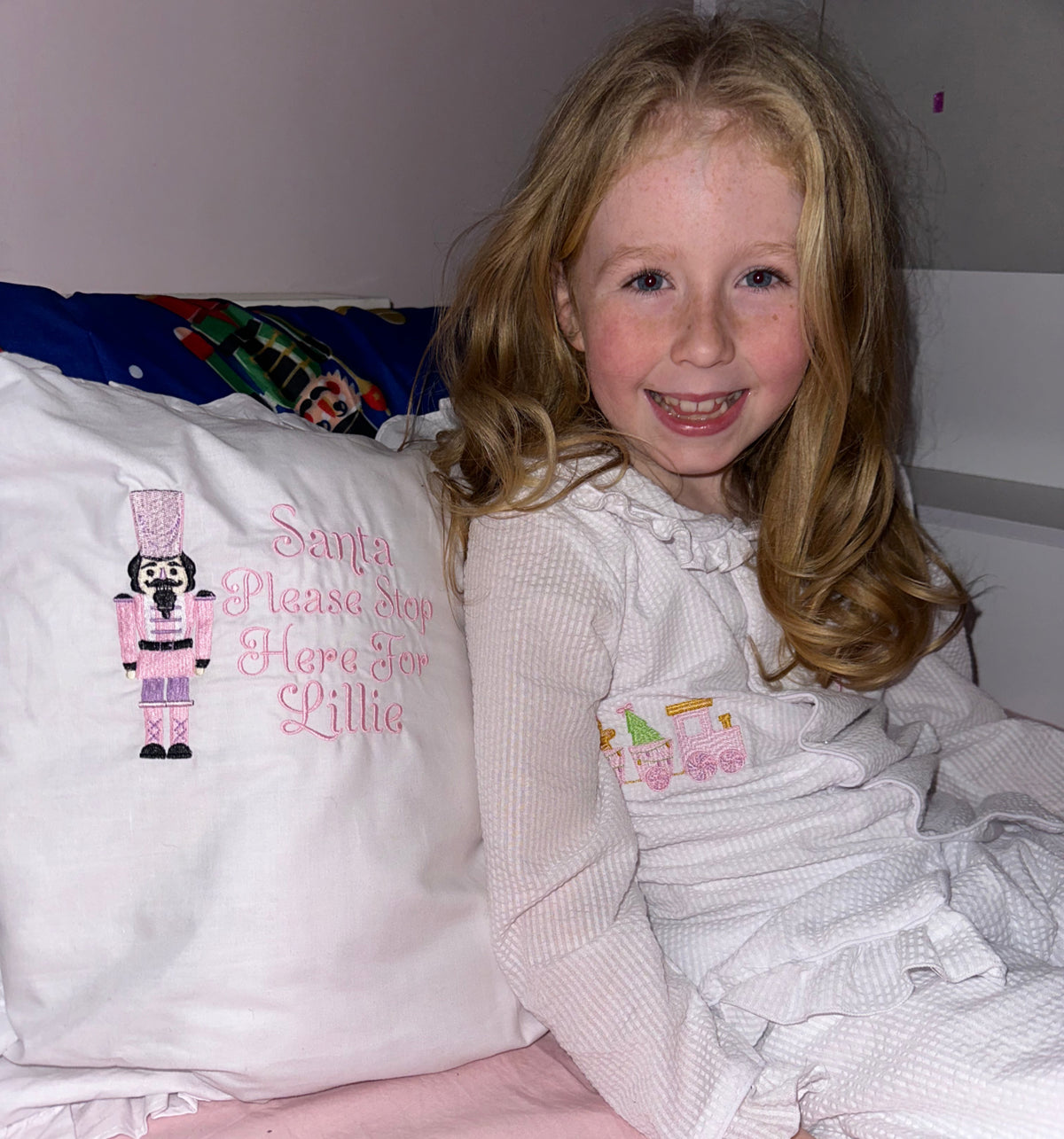 Nutcracker Santa Stop Here Pillow Case