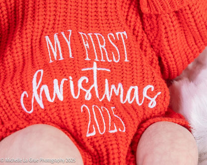 Ruby Red Romper & Bootie Set