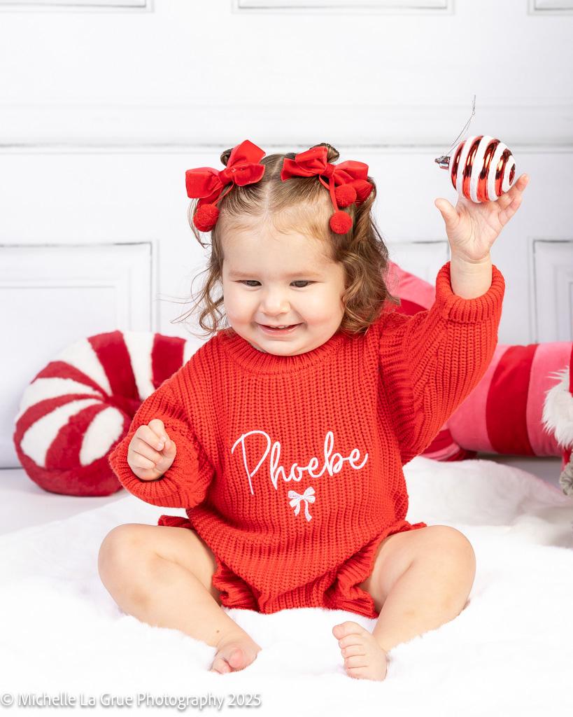 Ruby Red Frill Romper & Bootie Set