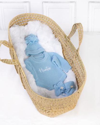 Dream Blue Romper & Booties