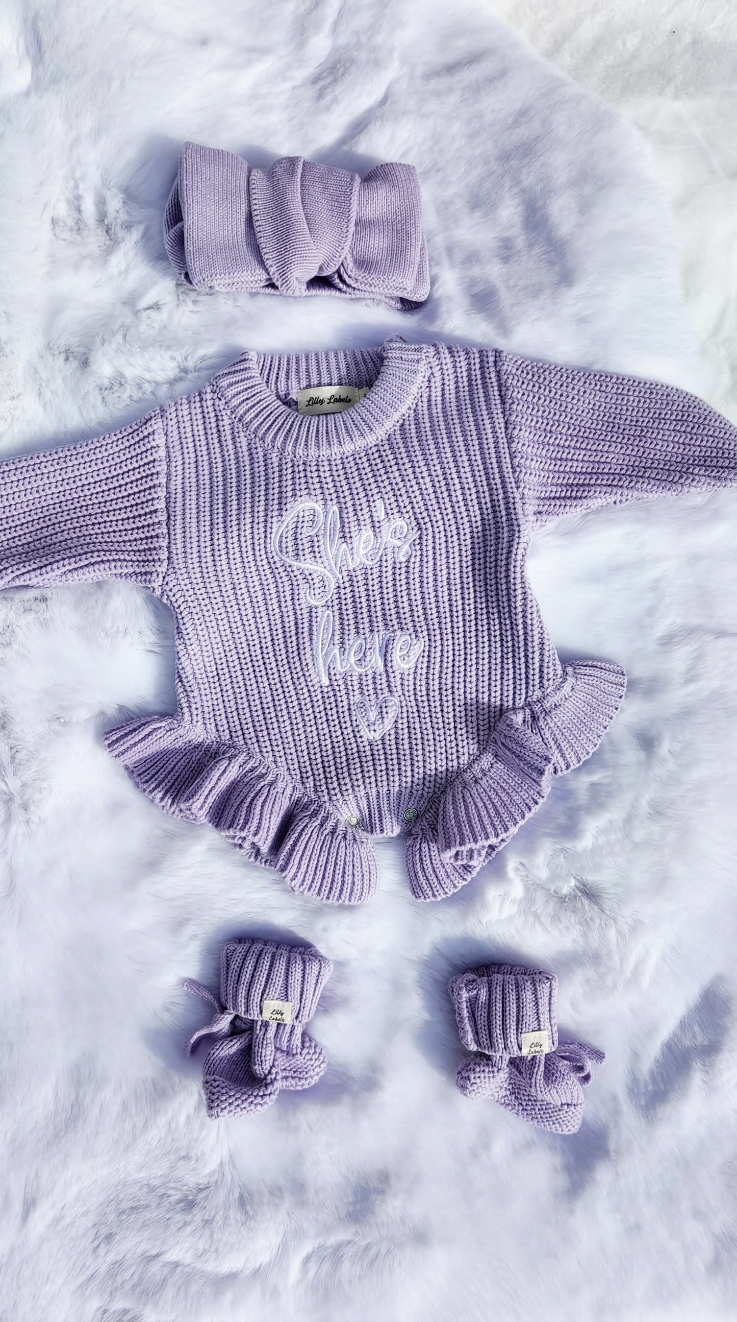 Lilac Romper & Booties
