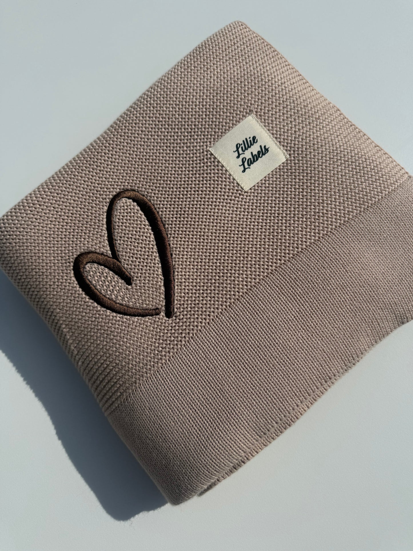 Warm Oatmeal Cotton Knit Blanket